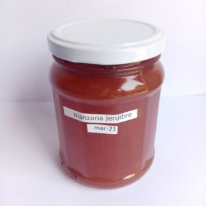 Mermelada Manzana/Jengibre frasco vidrio 400 grs.