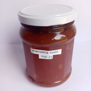 Mermelada Manzana/Nuez frasco vidrio 400 grs.
